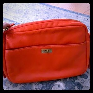 J. crew leather crossbody in excellent condition
